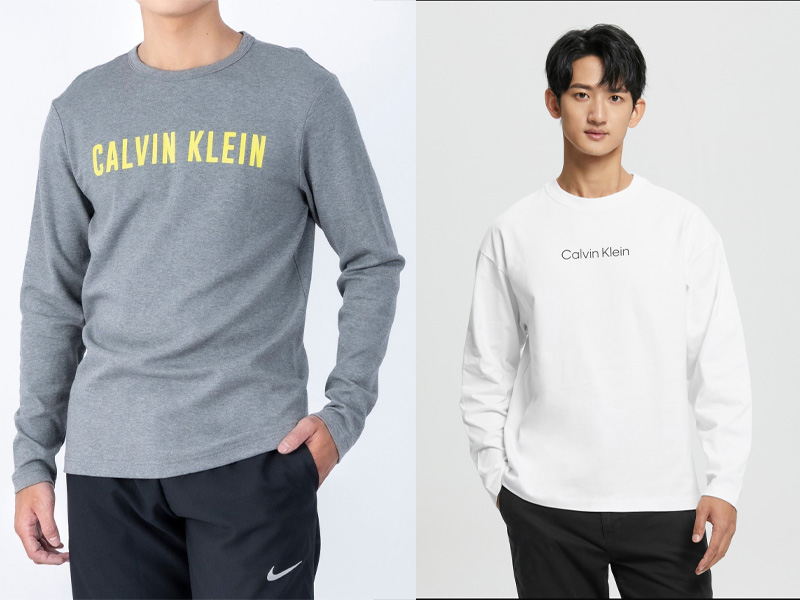 Áo thun dài tay nam Calvin Klein được tối giản, dễ mặc, dễ phối đồ