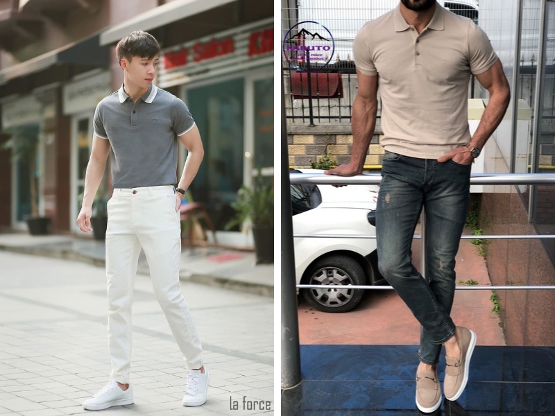 Áo polo quần jeans cho bạn thoải mái nhất