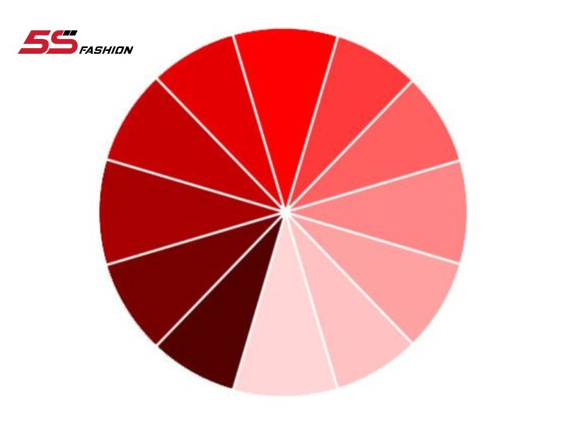 Bảng màu sắc thuộc tone màu đỏ