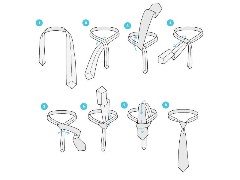 Cách thắt cà vạt kiểu Pratt Knot