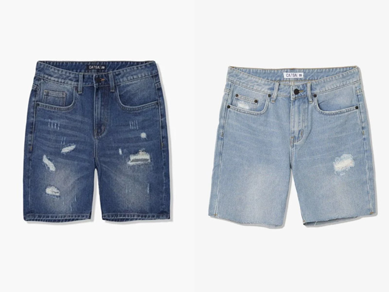 Mẫu quần short jean nhà Catsa có đủ size từ 38 - 44 cho quý khách dễ dàng lựa chọn