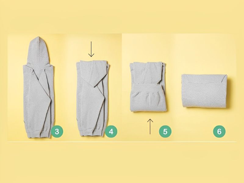 How To Fold A Jacket Neatly And Beautifully Into A Rectangle