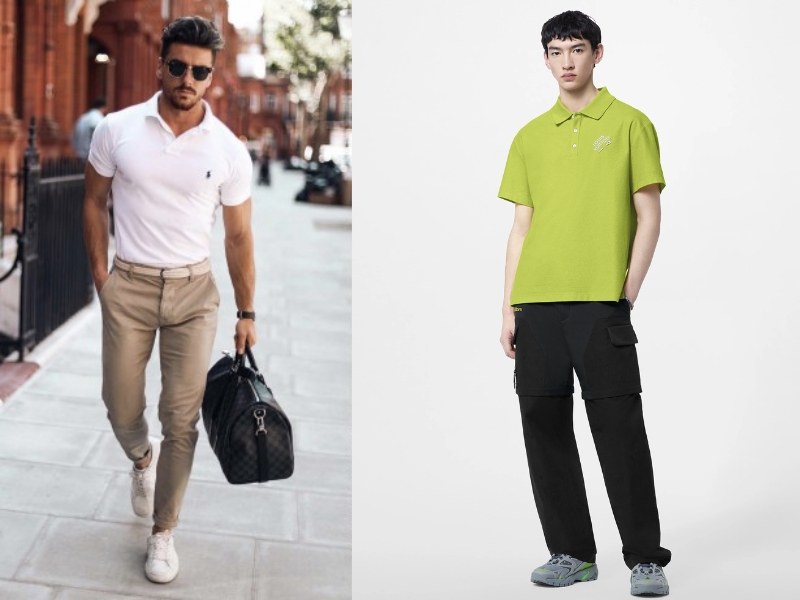 Giày Louis Vuitton nam phối với Áo Polo