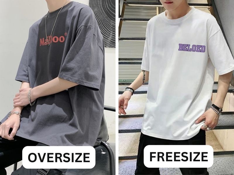 Sự khác biệt giữa oversize và freesize