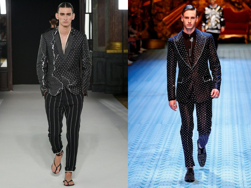 Mẫu áo vest chấm bi của Remmy trẻ trung và có thể diện đi tiệc tùng hay hẹn hò hàng ngày