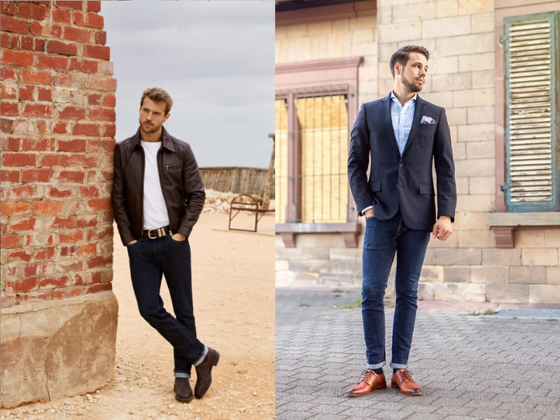 Derby, Chelsea boots mix cùng quần jean