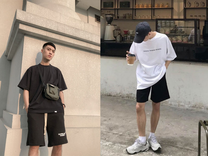 Outfit áo thun/polo unisex với quần shorts sẽ làm cho bạn thoải mái và năng động, phù hợp cho nhiều dịp