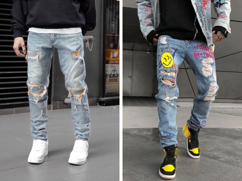 Cách custom quần jean