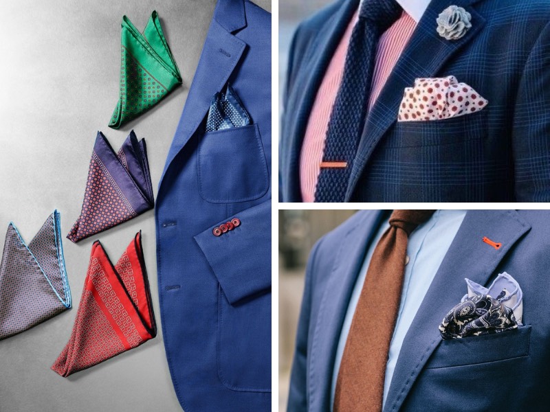 Tạo điểm nhấn với pocket square theo style Sprezzatura 