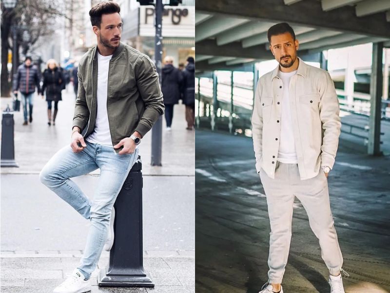 Áo khoác sẽ tạo nên nét cá tính cho tổng thể outfit đấy