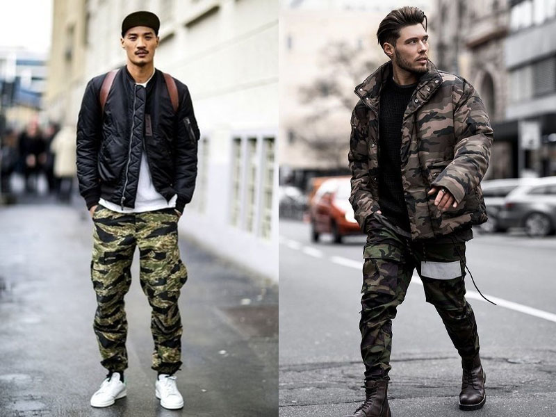 Một số cách phối áo khoác Bomber với quần Baggy