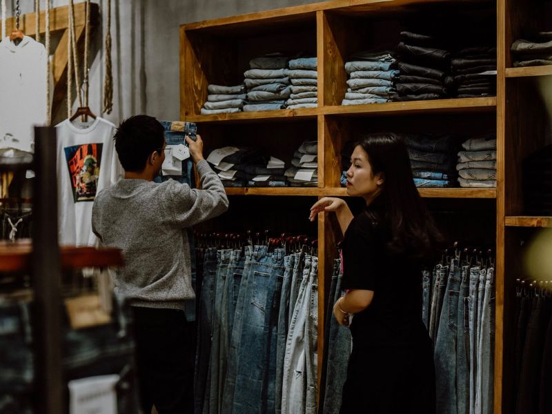 Shop áo sơ mi denim nam Denimst