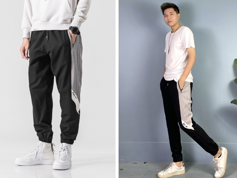 Quần Jogger 3 sọc nam của nhà Emix cũng là sản phẩm không thể thiếu