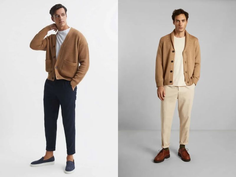 Phối đồ phong cách vintage mùa đông cùng áo cardigan