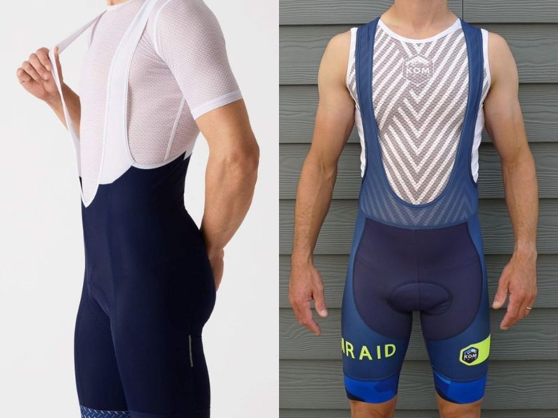 Mặc quần bike short dạng suit với áo lưới