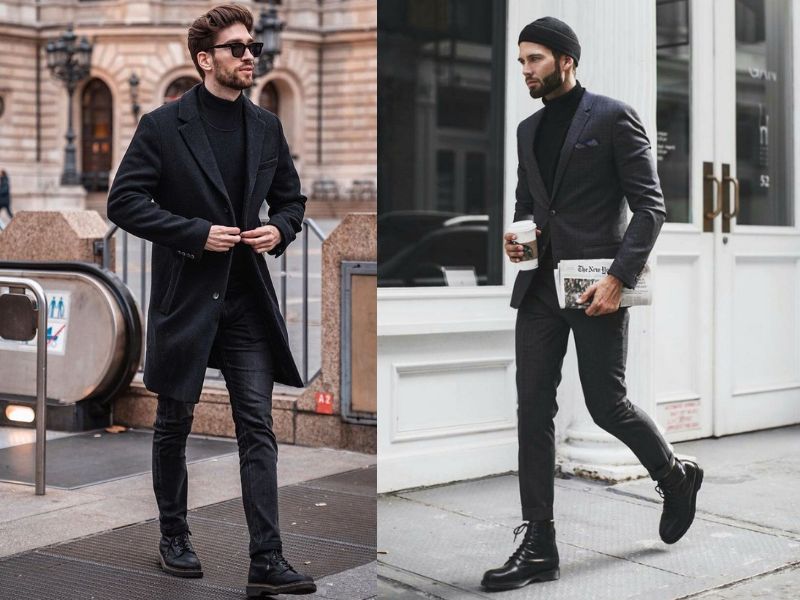 All black theo phong cách Business-casual