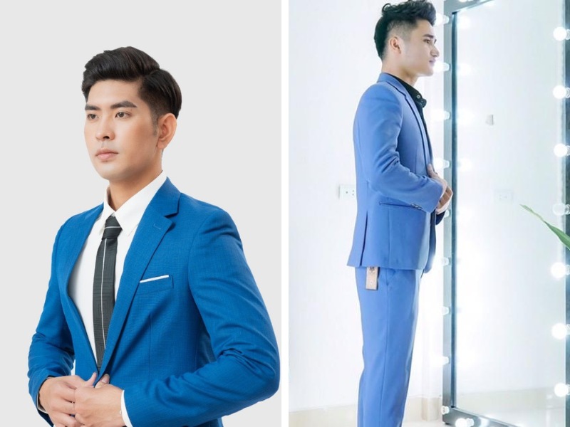 Vest 1 khuy màu xanh đậm | The Men - Thời Trang Thiết Kế Nam The Men