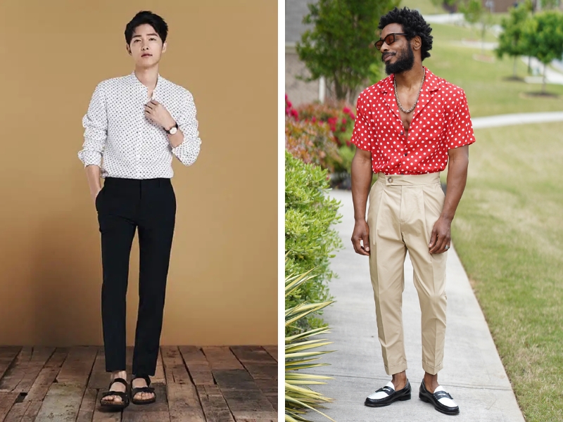 How To Coordinate Men'S Polka Dot Shirts With Dress Pants