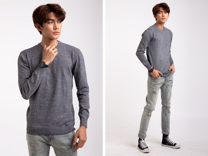 Áo len muối tiêu 4Men
