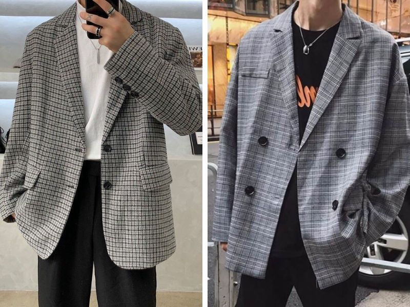 Trang phục blazer kẻ caro