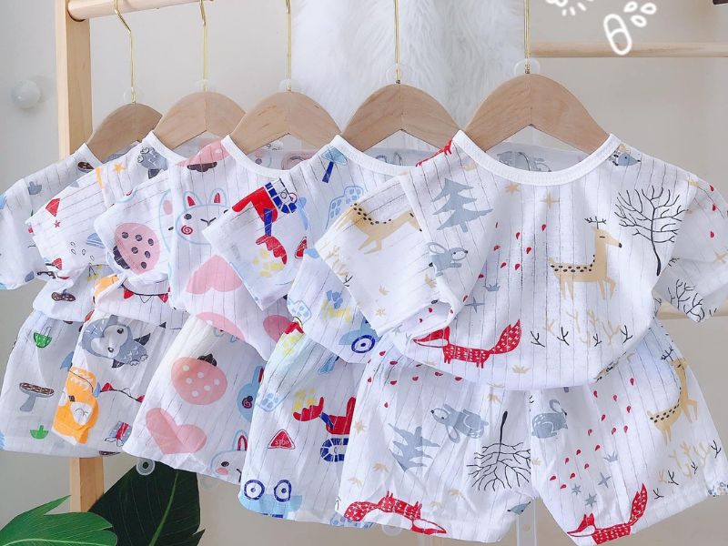 Ứng dụng của vải cotton giấy làm quần áo trẻ em