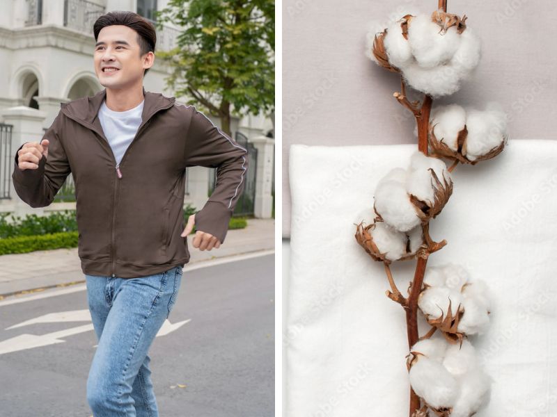 Vải may áo chống nắng cotton