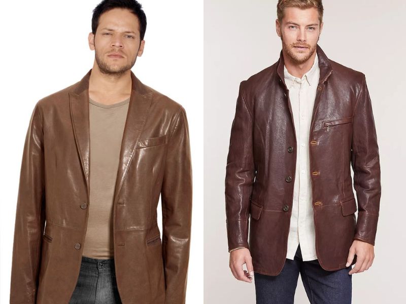 Phối áo vest da nam với quần jean