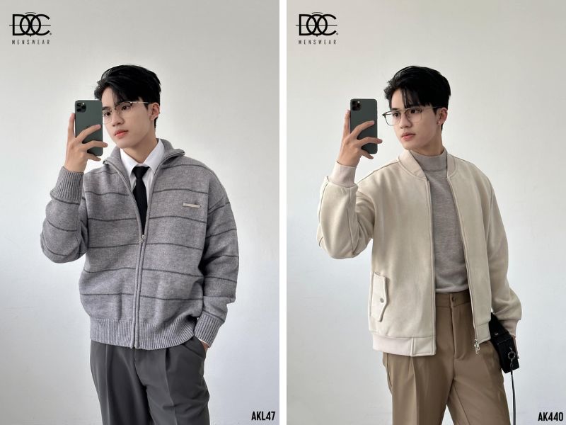 Áo len muối tiêu Độc Menswear