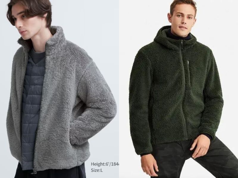 Áo khoác lông cừu nam Uniqlo