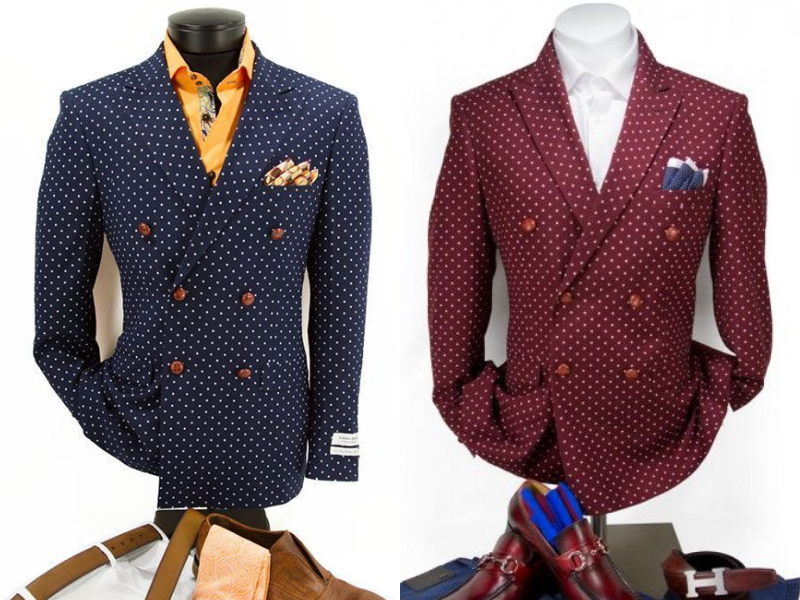 Áo vest chấm bi của Adam Store vừa lạ mắt và vừa toát lên vẻ lịch lãm 