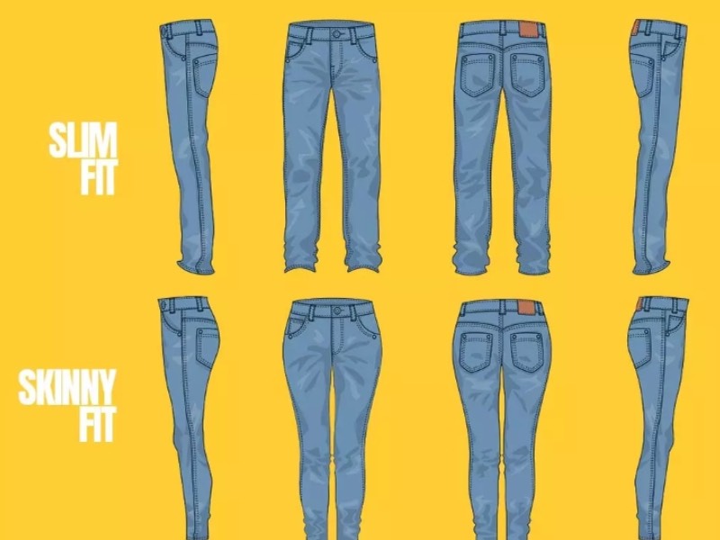 Slimfit và skinny là gì? Phân biệt form quần slim fit và  quần skinny