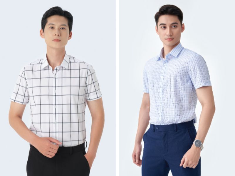 Áo sơ mi nam họa tiết tại 5S Fashion