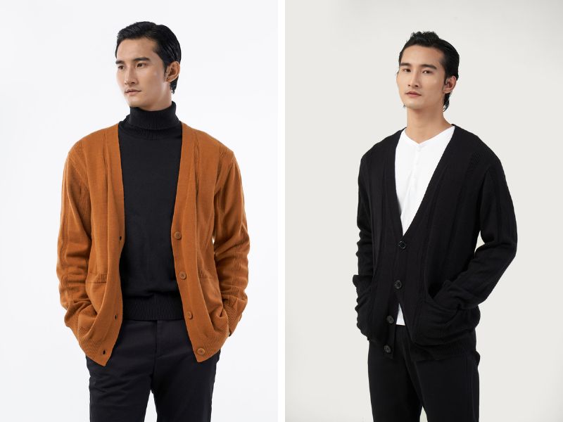 Routine shop áo Cardigan nam Đà Nẵng có bảng màu linh hoạt