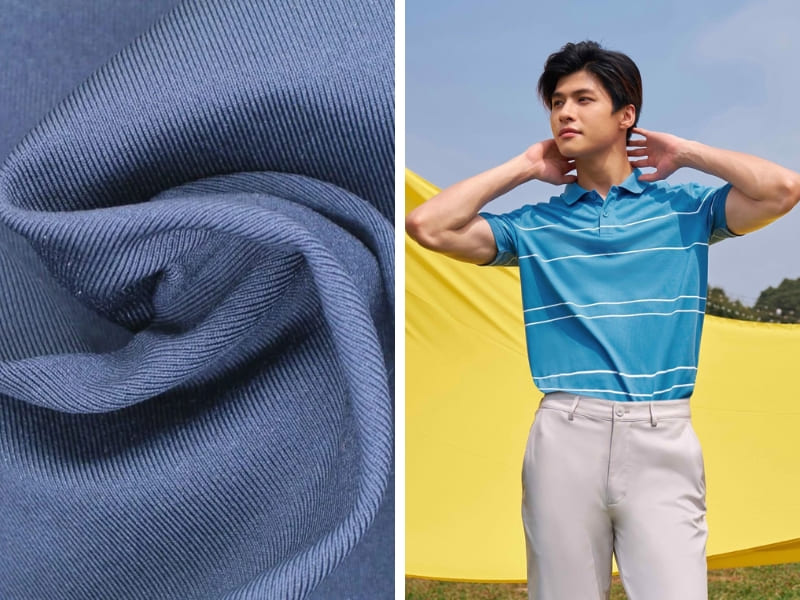 Vải may áo polo polyester