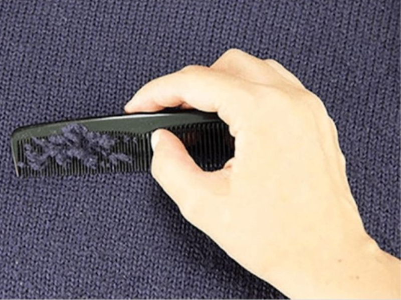 Use A Fine-Tooth Comb To De-Pille Fabric.