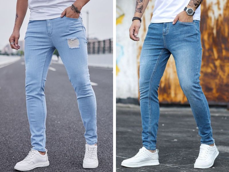 Quần jean ống bó - Sự lựa chọn hàng đầu của các kiểu quần jean nam