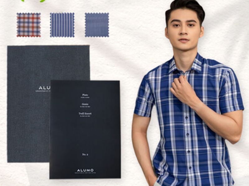 Chất vải áo sơ mi không nhăn được chế tạo từ 100% Cotton Alumo