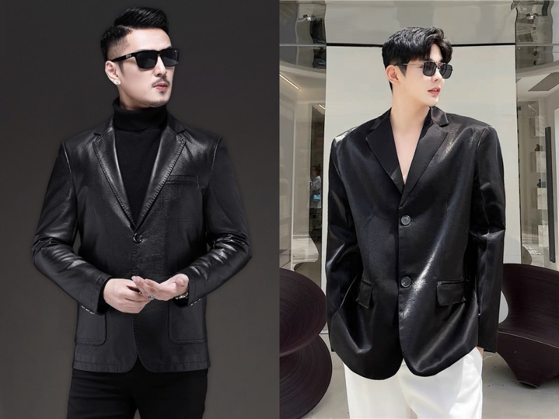 Vải da - vải may áo blazer sang trọng