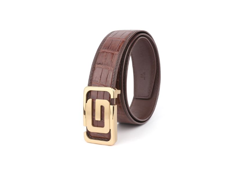 Thắt lưng nam da cá sấu Gento Leather