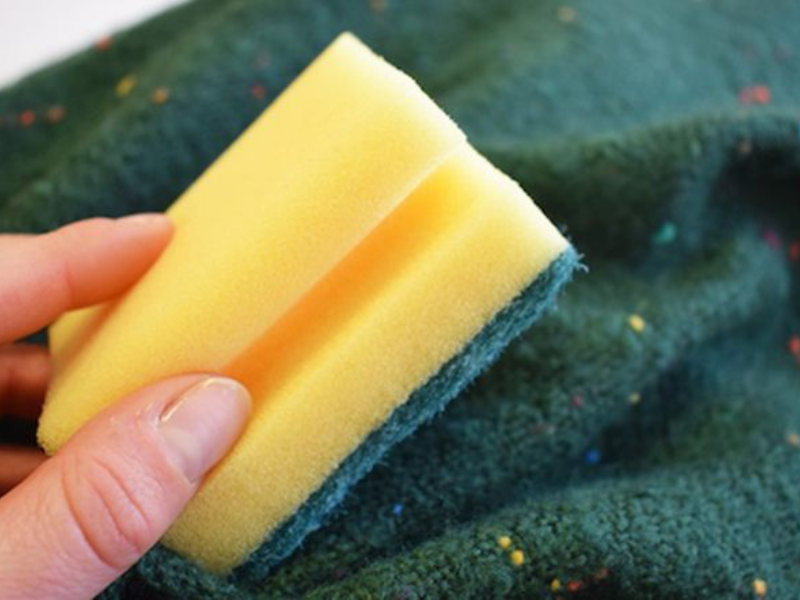 Use A Dish Sponge To Treat Pilling.