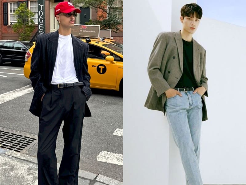 Nếu như bạn đang bí ý tưởng cho outfit đi làm thì hãy thử mix basic tee cùng blazer nhé