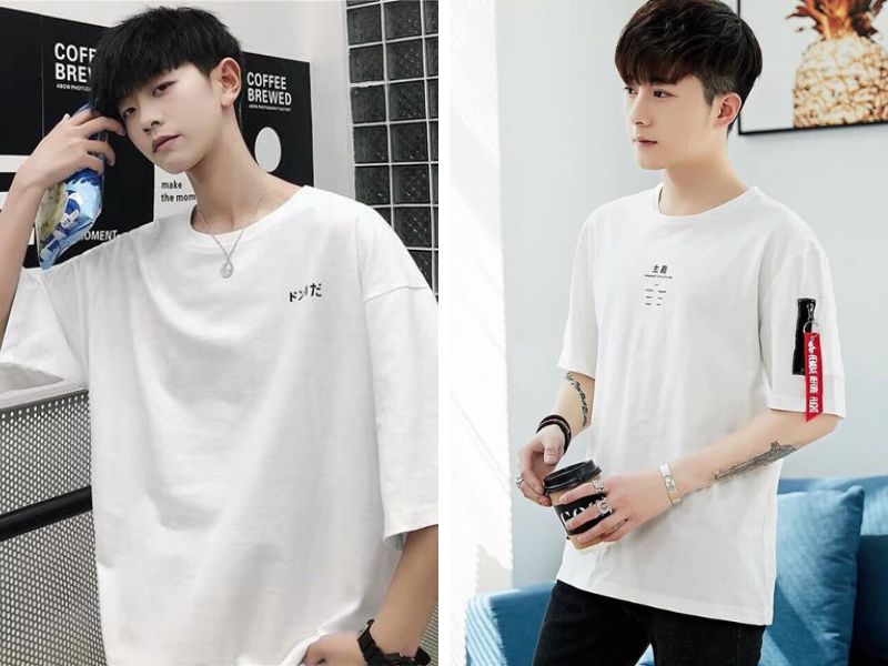 Các kiểu áo thun nam Ulzzang Hàn Quốc