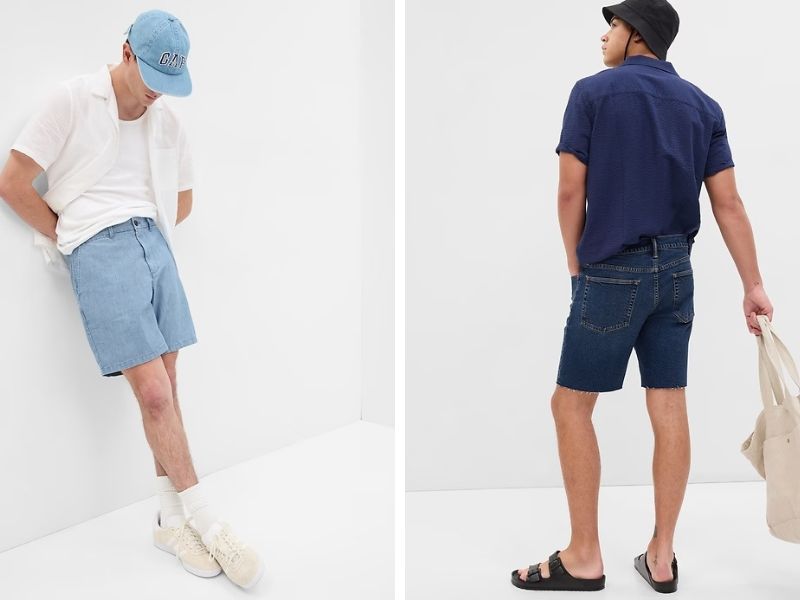 Quần short jean nam cao cấp GAP