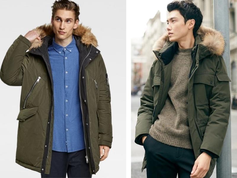 Áo Parka phong cách basic có sự kết hợp tinh tế giữa nét hiện đại và truyền thống