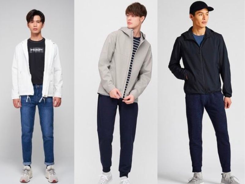 Phong cách Normcore căn bản khi phối áo khoác dù cùng áo thun trơn mang lại cá tính riêng cho người mặc mà không bao giờ lỗi thời 