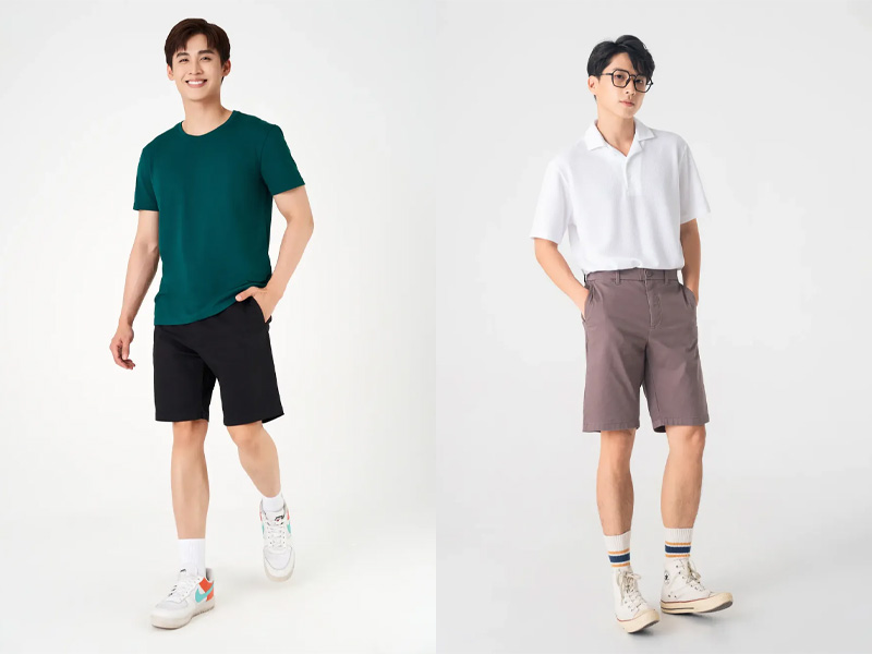 Bạn đang muốn diện một outfit trẻ trung ngày hè thì hãy thử kết hợp với quần short kaki nhà Canifa