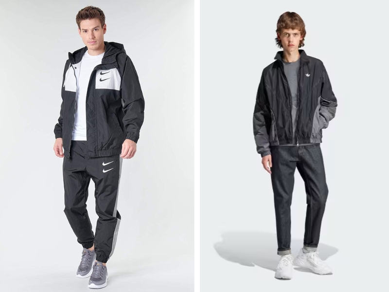 Kết hợp áo jacket cùng quần track pants