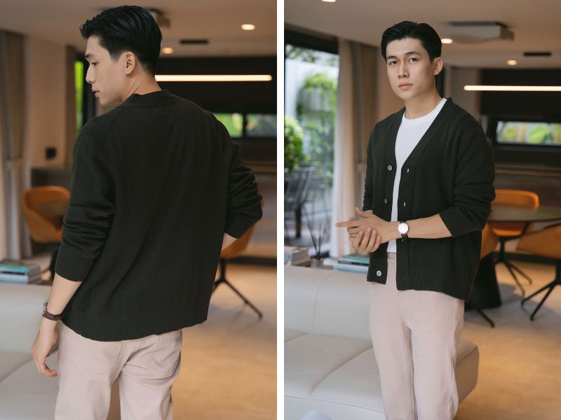 Mr Simple Style shop áo Cardigan nam Đà Nẵng tối giản