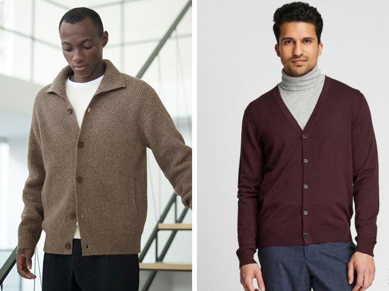 Áo len cardigan nam tại Uniqlo