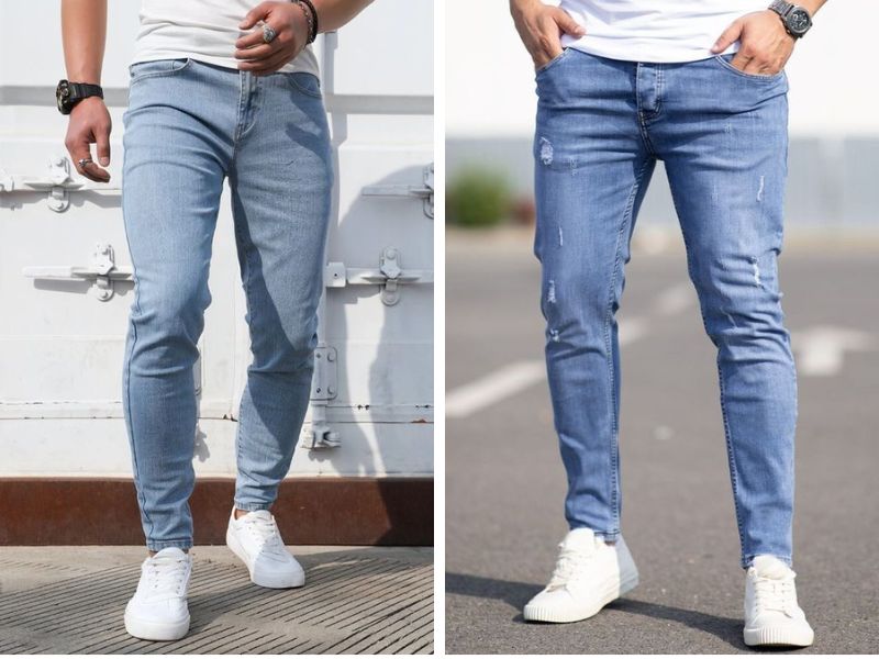 Quần Skinny Jeans xanh